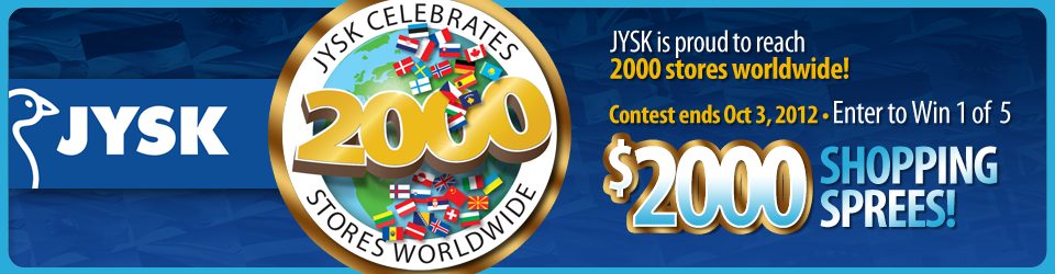 JYSK 2000th Store Giveaway