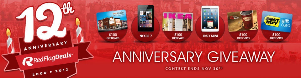 12th Anniversary Giveaway