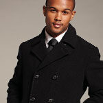London Fog Black Peacoat