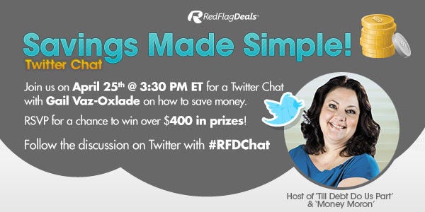 Join #RFDChat On Apr 25, 2013 & Learn How To Save Your Money!