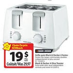 Black & Decker 4Slice Toaster $19.00 (save $10.97)