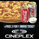 Pizza Pizza: 2 for 1 Cineplex Movie Ticket Offers