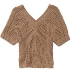Women's Cropped Crochet Sweater- $10.97