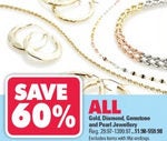 60% Off Gold, Diamond, Gemstone & Pearl Jewellery