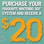 $20.00 Rebate from Nintendo on a Nintendo 3DS