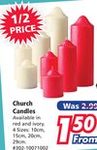 Church Candles - $1.50