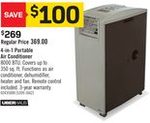 UBERHAUS 4-in-1 Portable Air Conditioner - $269.00