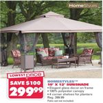 Homestyles 10x12' Sunshade - $299.99 (25% off)