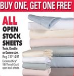All Open Stock Sheets - Buy 1 Get 1 Free