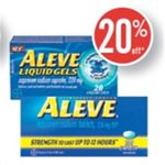 20% off Aleve Caplets or Liquid Gels
