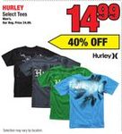 Hurley Men's Select Tees - $14.99