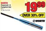 Worth Men's Powercell -9 Fastpitch Bat - $19.99