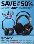 Select Sony Headphones - 50% off