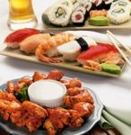 $14 for 2 Lbs of Wings OR 12 Pieces of Sushi