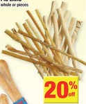 20% off Chew Sticks