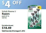 Schick Xtreme 3 Razors - $14.49 (Save $4.00)