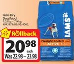 Iams Dry Dog Food - $20.98
