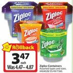 Ziploc Containers - $3.47