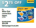Bic Wite-Out Correction Tapes - $7.24 (Save $2.75)