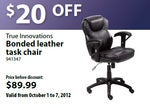 True Innovations Bonded Leather Task Chair -$69.99