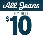 Buy 1 Get 1 for $10.00 - Men's and Women's Jeans