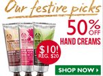 50% off Select Hand Creams - $10.00