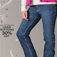 womens lined jeans