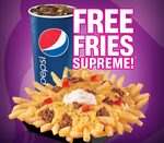 Taco Bell: Free Fries Supreme w/Purchase of Drink