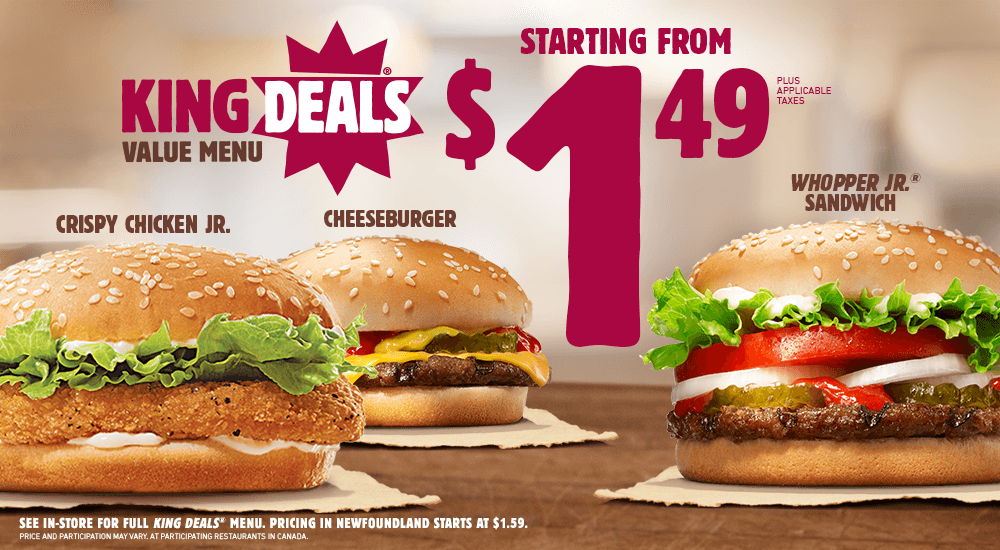 Burger King] 2x Whopper meals $10 - RedFlagDeals.com Forums