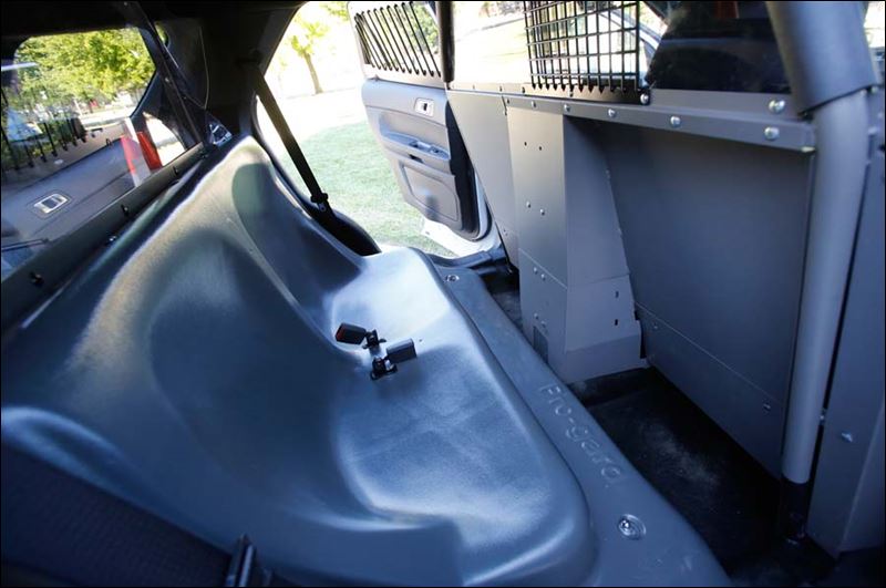 police car back seat