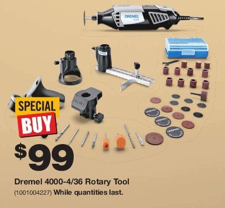 Costco Fan - Costco sells this Dremel 3000 Rotary Kit for