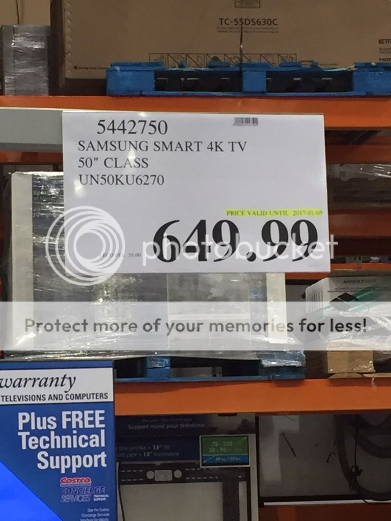 [Costco] Samsung UN50KU6270 50-in. Smart 4K UHD LED TV-$699 - 0 Forums