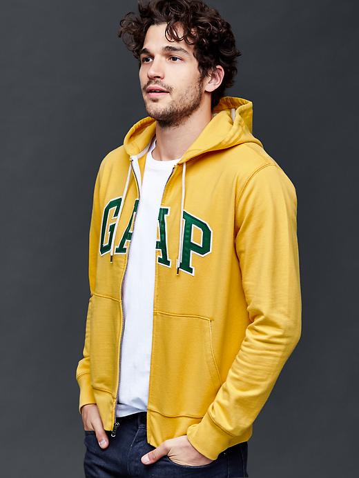 yellow gap hoodie mens