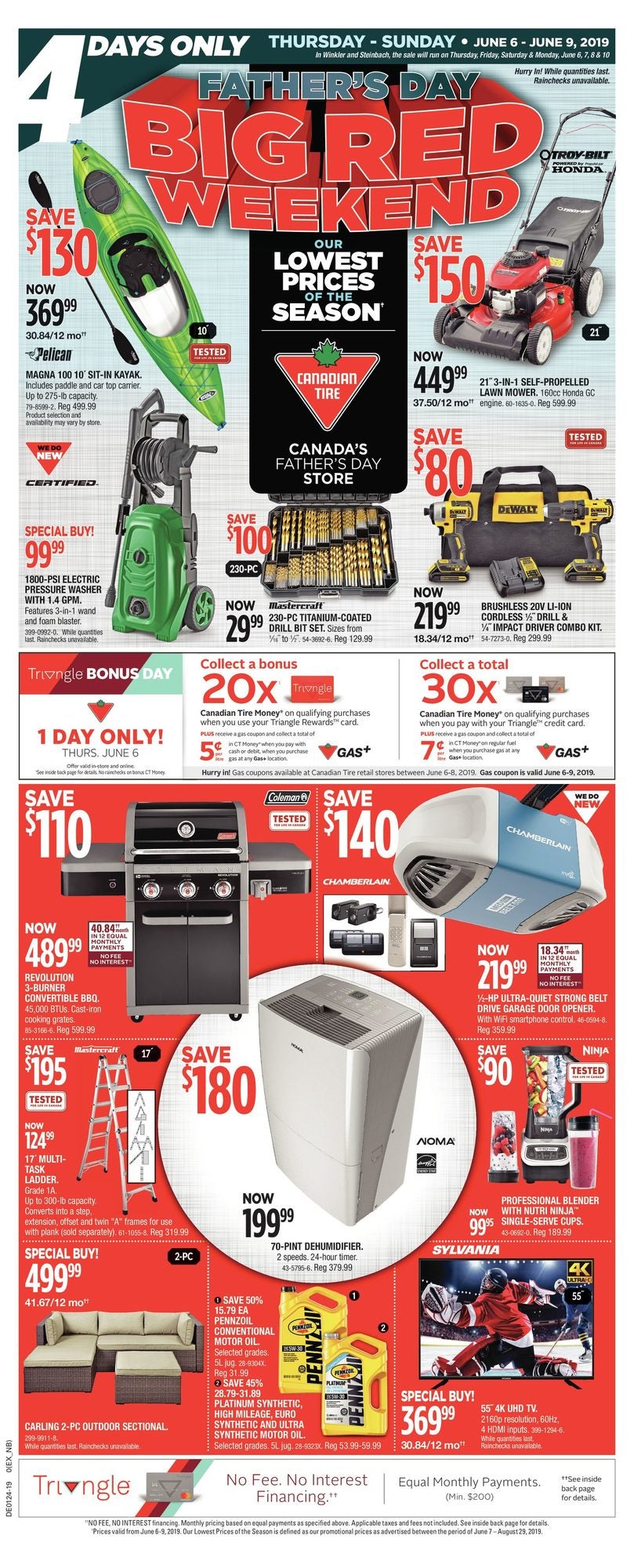 4 Days Only Father S Day Big Red Weekend Canadian Tire June 5 2019 Yp Shopwise