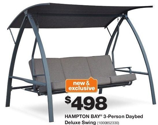 Hampton Bay 3 Person Daybed Deluxe Swing Yp Ca