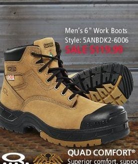 dakota quad comfort work boots